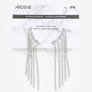 Dangle Rhinestone Ear Cuffs